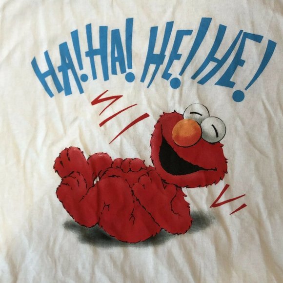 RARE 90s "That Tickles" Elmo Sesame Street 2-Sides - Picture 1 of 7